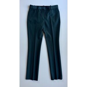 THEORY Izelle P2 Continuous Dress Pants Womens Sz 0 Green 28.5"‎ Wool Blend